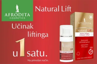 Prijavite se i osvojite 3 vrijedna proizvoda Natural Lift Kozmetike Afrodita