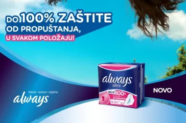 Always treba vaše mišljenje - ispunite istraživanje i osvojite godišnju zalihu Always Ultra uložaka