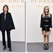 Poznate trendseterice na Burberry reviji