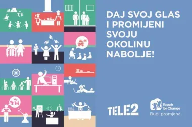 Tele2 i Zaklada Reach for Change pozivaju na glasovanje za ovogodišnje dobitnike natječaja „Reach for Change – budi promjena“