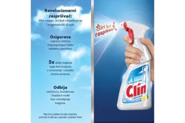 Prijavite se za recenziju Clin Lemon sredstva za čišćenje stakla