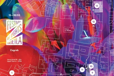 Svjetlosna instalacija Gornjogradski vinograd - Festival svjetla Zagreb