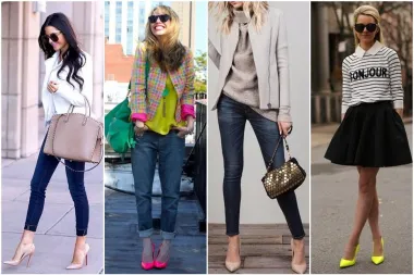 Neon vs. nude salonke - kako ih nositi i kombinirati?