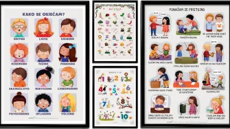 Uz ove plakate učenje slova, brojeva, emocija, higijene i pristojnog ponašanja postaje lakše