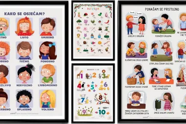 Uz ove plakate učenje slova, brojeva, emocija, higijene i pristojnog ponašanja postaje lakše