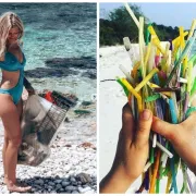 Kupaći napravljen od reciklirane PET ambalaže i kolekcija recikliranih torbi za spas oceana