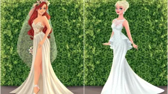 Kako bi Disney princeze izgledale kao mladenke? Rezultati su savršeni