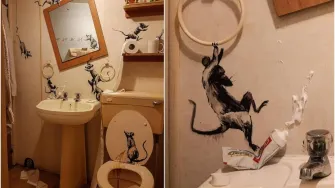 I Banksy radi od kuće: Na Instagramu podijelio svoje najnovije umjetničko djelo