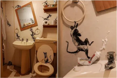 I Banksy radi od kuće: Na Instagramu podijelio svoje najnovije umjetničko djelo