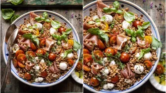 Počela je sezona salata, a ova Caprese s pirom i pršutom izgleda sjajno