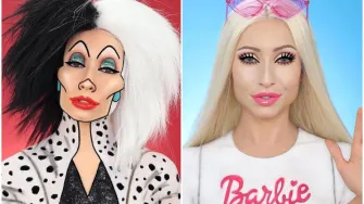 Cruella De Vil ili Barbie? Ova žena pomoću šminke može 'postati' bilo koji lik