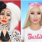 Cruella De Vil ili Barbie? Ova žena pomoću šminke može 'postati' bilo koji lik