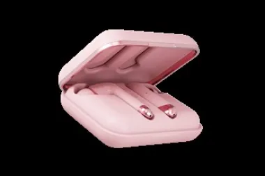 Happy Plugs Air 1 Plus bežične slušalice u rozoj boji