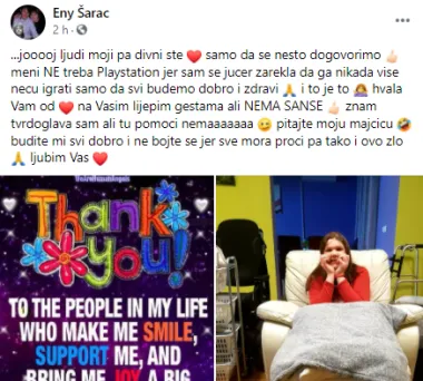 Oni koji imaju najmanje, najviše daju: Divna gesta Ene Šarac