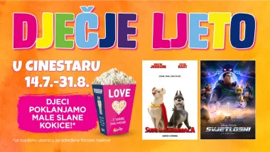 Počinje Dječje ljeto u CineStaru – uz dugoočekivani animirani film DC Liga super-ljubimaca, ali i kokice djeci na dar