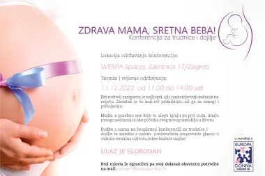 Pridružite se besplatnoj edukaciji za trudnice i dojilje 'Zdrava mama, sretna beba'
