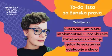 Hvala na cvijeću, ali ovo je prava TO-DO lista zahtjeva za ženska prava. Uključite se i vi!