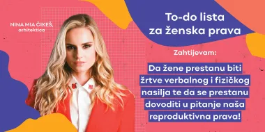 Hvala na cvijeću, ali ovo je prava TO-DO lista zahtjeva za ženska prava. Uključite se i vi!