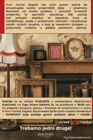 Reto centar dobrotvornom aukcijom prikuplja sredstva za ostvarivanje svojih ciljeva