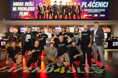 Na zagrebačku premijeru u organizaciji CineStar TV Channels stigla je ekipa kaskadera i dvojnika glavnih glumaca iz filma 'Plaćenici 4'