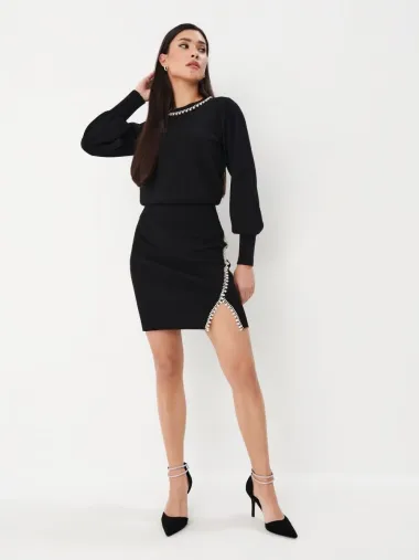 Kratke haljine dugih rukava za glamurozan look