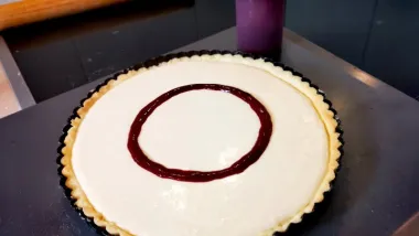 Recept za krostatu s kremom od vanilije i marmeladom