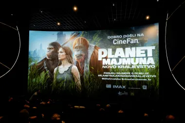 Dugo iščekivan nastavak 'Planet majmuna: Novo Kraljevstvo' od danas je moguće pogledati u Cinestar kinima