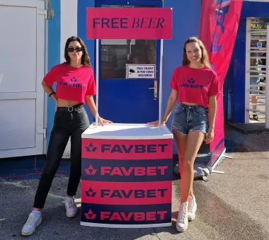 FAVBET je pripremio osvježavajuću fan zonu za navijače utakmice Lokomotiva - Hajduk