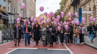 Ružičasta povorka podrške obilježila 25. Dan ružičaste vrpce