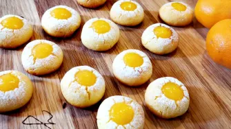 Recept u fotografijama za mirisne kolačiće s marmeladom od mandarina