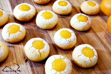 Recept u fotografijama za mirisne kolačiće s marmeladom od mandarina