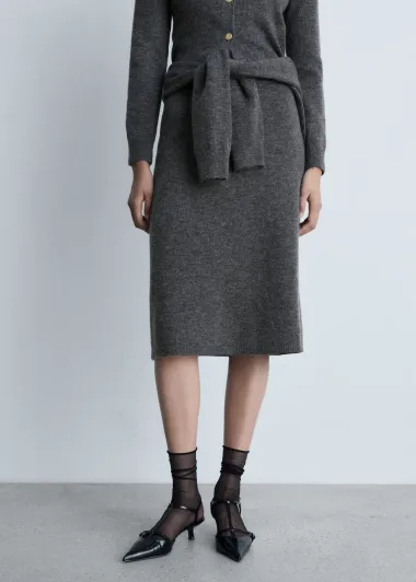 Pletena suknja je stylish dodatak zimskoj garderobi