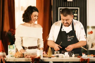Špičeku se u kuhinji pridružila glumačka zvijezda Marina Fernandez, a zajedno su pokazali kako pripremiti file od bakalara
