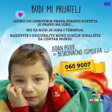 Priključite se kampanji 'Budi mi prijatelj' i osigurajte opremanje vanjskog prostora za terapiju i igru čakovečkog Centra Murid