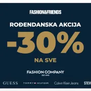 Samo danas: 30% popusta na sve omiljene brendove u Fashion&Friends i Fashion Company trgovinama!