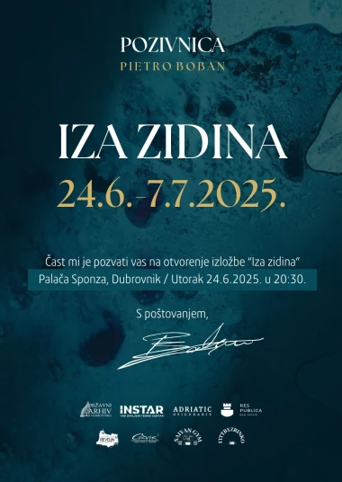 Izložba 'Iza zidina' Pietra Bobana nova je slikarska oda Dubrovniku