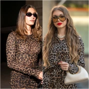 Hailey Bieber u mini haljini i Zagrepčanka u efektnom kombinezonu. Koja bolje nosi leopard uzorak?