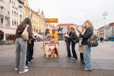 Nina Violić pretvorila Trg bana Jelačića u pozornicu – najavila komediju 'Parazitska posla'