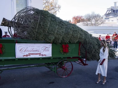 Božić može početi: Melania Trump dočekala božićno drvce, svi čekaju božićno izdanje Bijele kuće