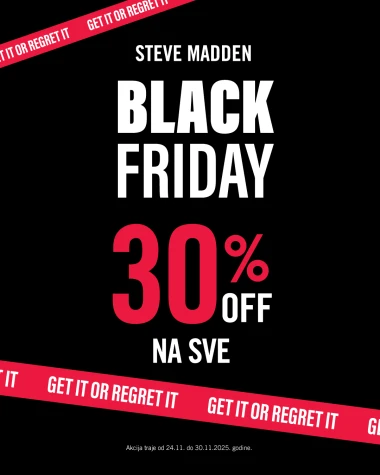 STEVE MADDEN BLACK FRIDAY sniženje: 30% popusta na cijeli asortiman