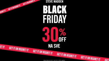 STEVE MADDEN BLACK FRIDAY sniženje: 30% popusta na cijeli asortiman