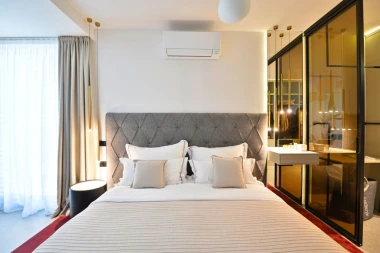 Ideje Mirjane Mikulec: Spavaća soba s walk-in ormarom i posebnom crvenom kadom