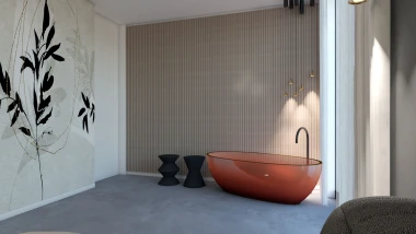 Ideje Mirjane Mikulec: Spavaća soba s walk-in ormarom i posebnom crvenom kadom