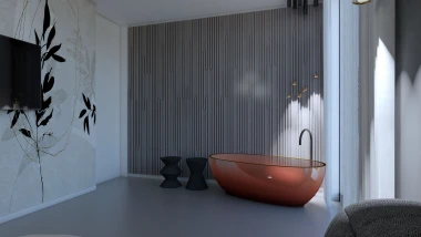 Ideje Mirjane Mikulec: Spavaća soba s walk-in ormarom i posebnom crvenom kadom