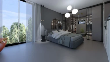 Ideje Mirjane Mikulec: Spavaća soba s walk-in ormarom i posebnom crvenom kadom