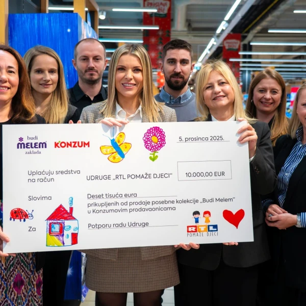 Zaklada 'Budi Melem' donirala 10.000 eura humanitarnoj udruzi 'RTL pomaže djeci'