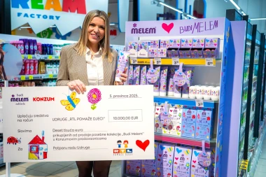 Zaklada 'Budi Melem' donirala 10.000 eura humanitarnoj udruzi 'RTL pomaže djeci'