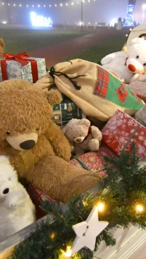 Najslađi advent: Vozila puna plišanih medvjedića glavna su atrakcija u Virovitici