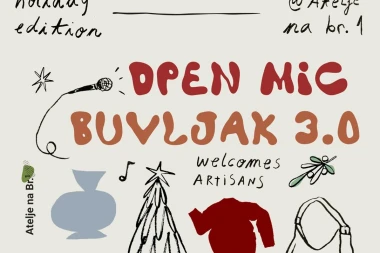 Održiva moda i live nastupi na božićnom OPEN MIC Buvljaku ove subote