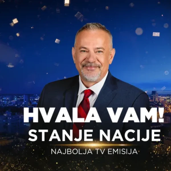Zlatni studio 2026.: Stanje nacije najbolja TV emisija godine, &Scaron;prajc: 'Hvala svim na&scaron;im gledateljima'